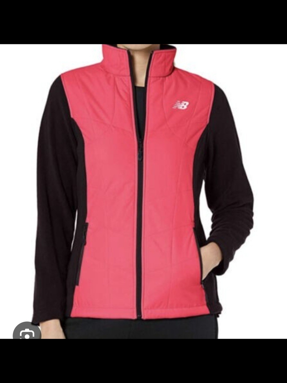 New Balance Women's Pink and Black Hybrid Jacket